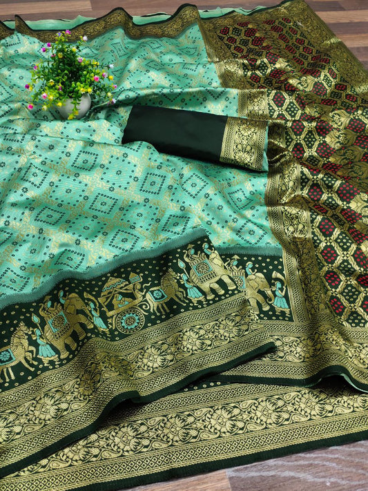 Kanchipuram Jacquard Silk Saree