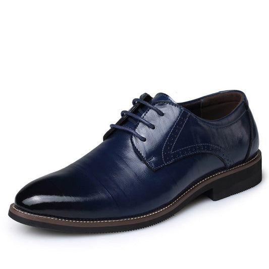 Merkmak Big Size Oxfords Leather Men Shoes