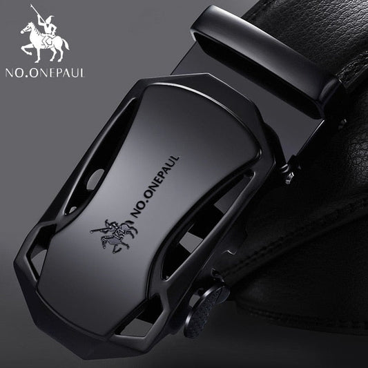 Brand Fashion Automatic Buckle Leather Belt