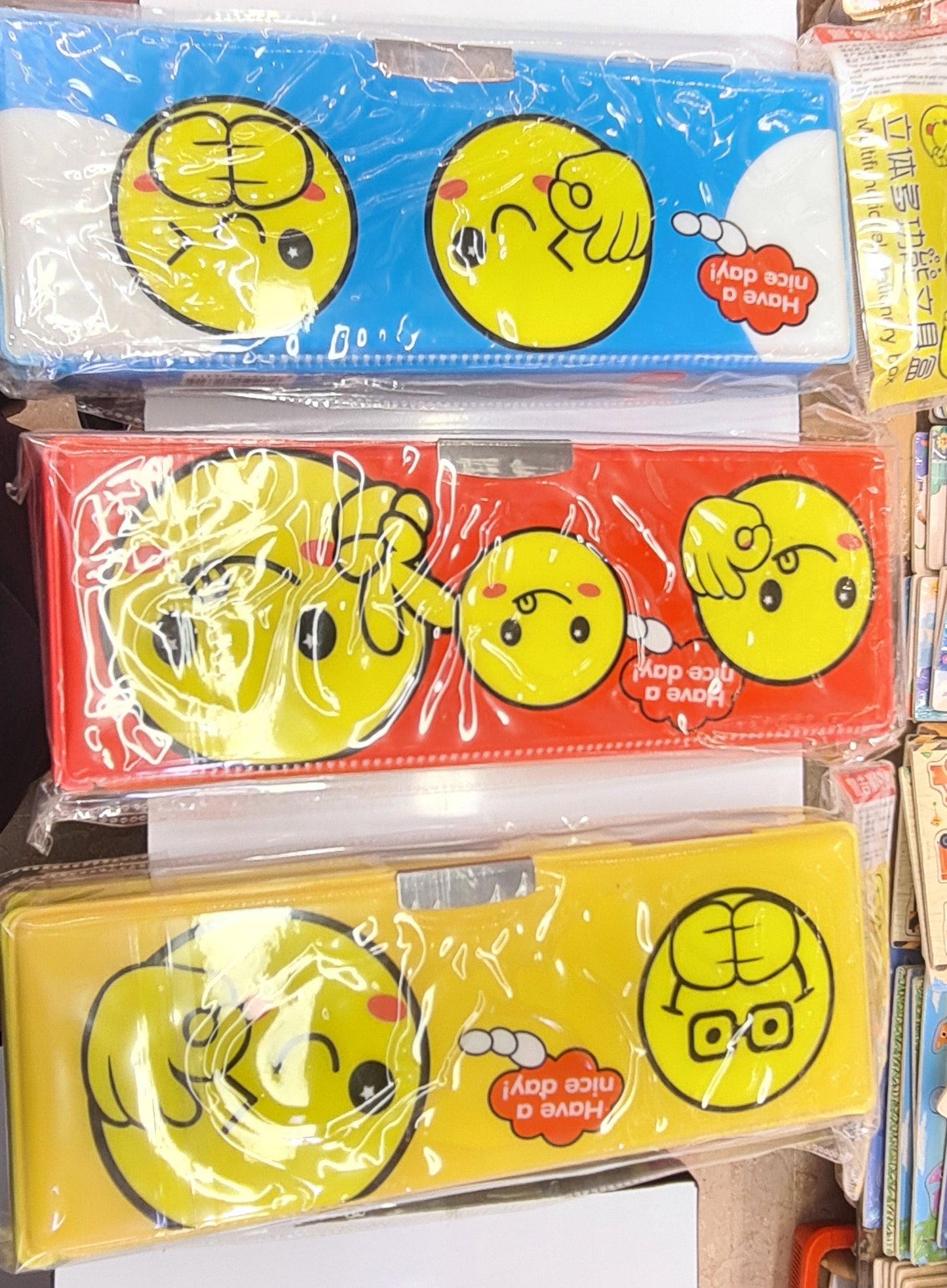 Emoji and squash pencil box