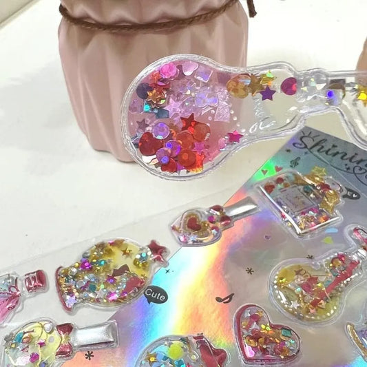 Shiny water glitter Sticker