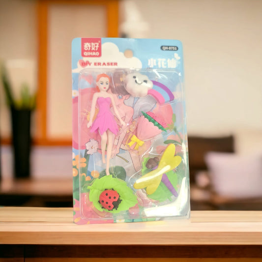 doll fancy Eraser set