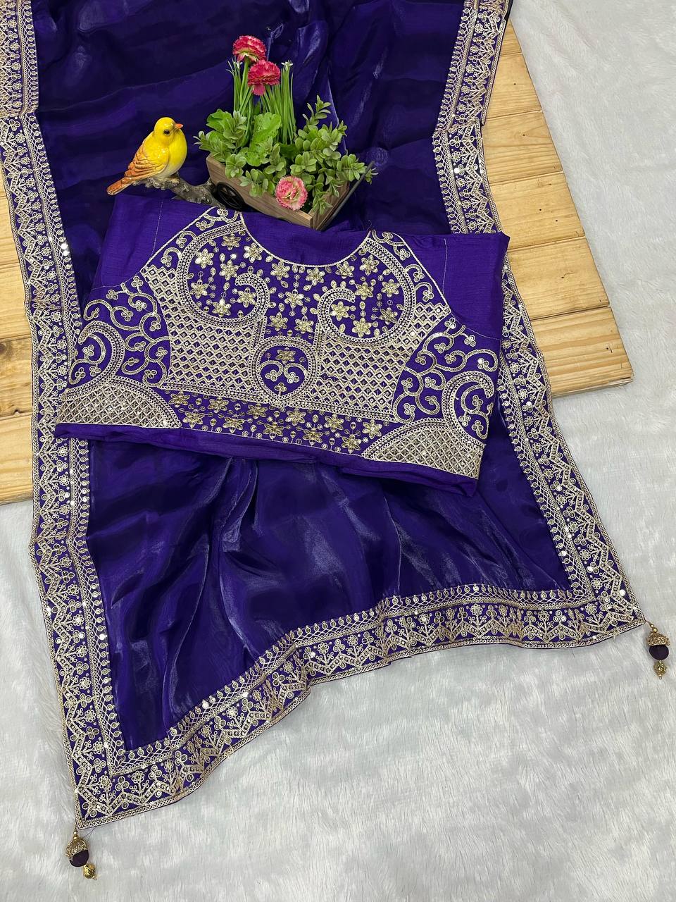 Ananya Inspired Bollywood Jimmy Choo Silk Saree