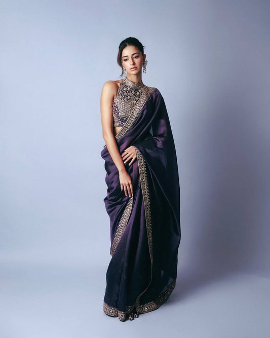 Ananya Inspired Bollywood Jimmy Choo Silk Saree