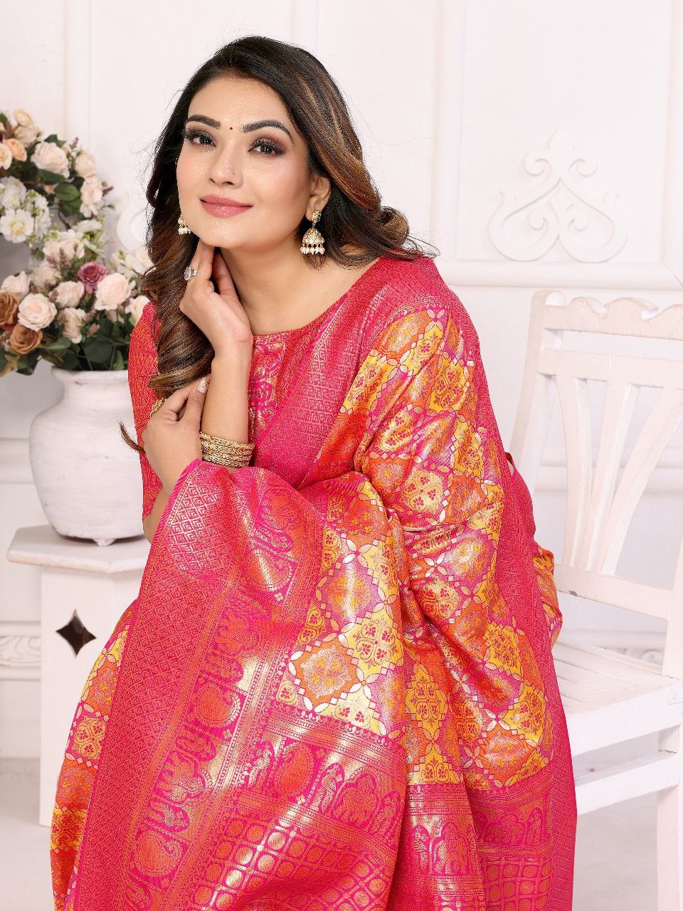 Banarasi Chaturi Silk Saree For Wedding