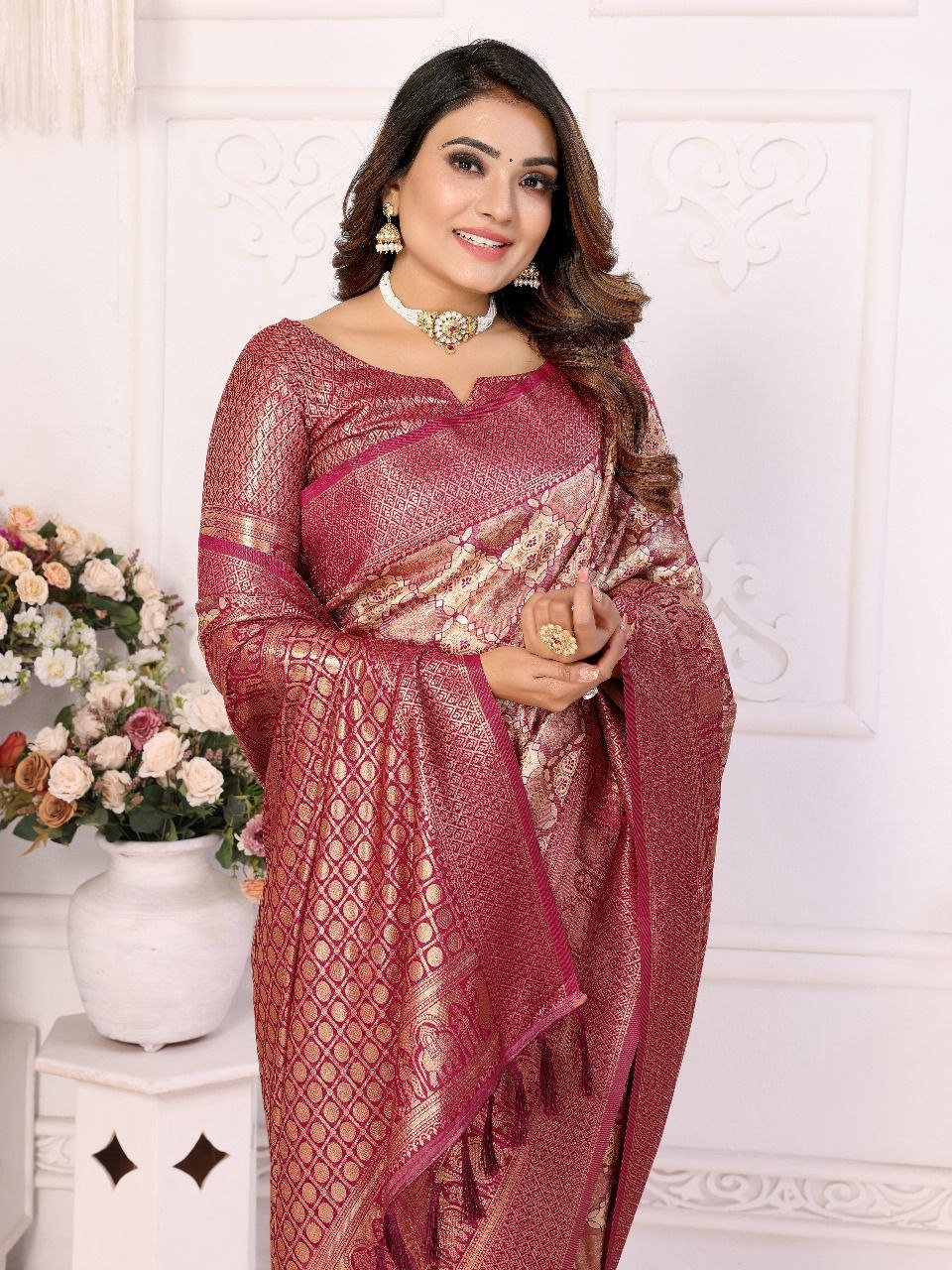 Banarasi Chaturi Silk Saree For Wedding