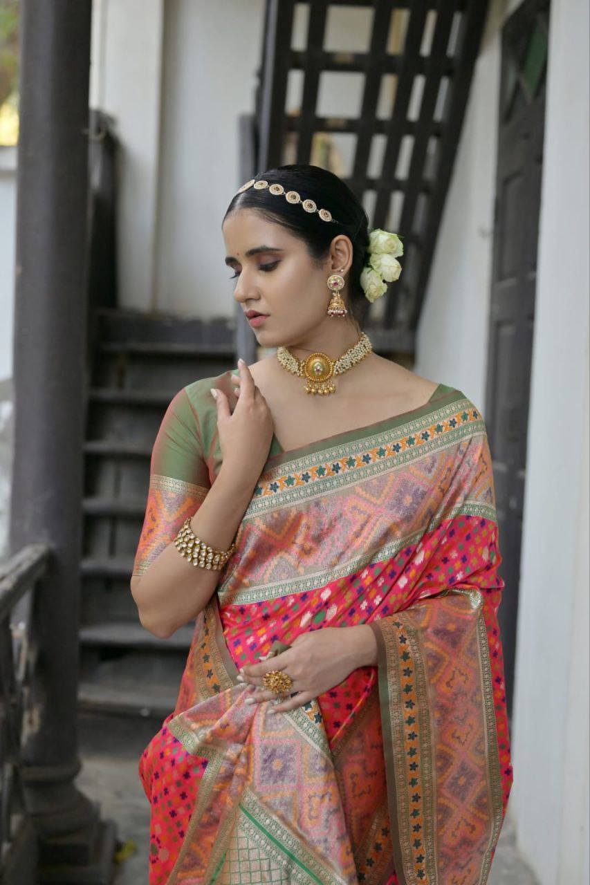 Banarasi Patola Soft Silk Saree