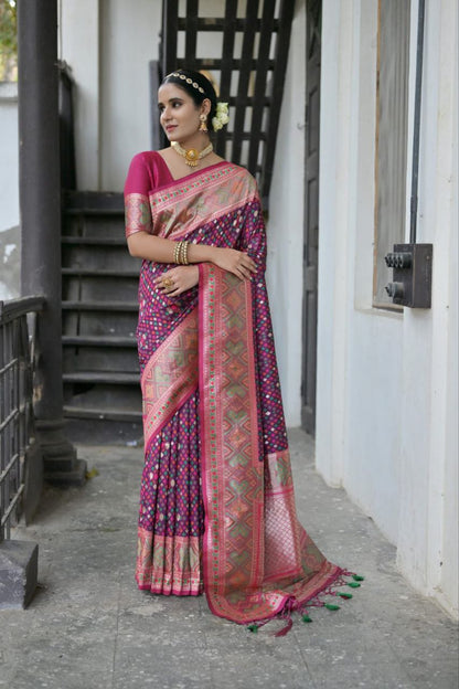 Banarasi Patola Soft Silk Saree