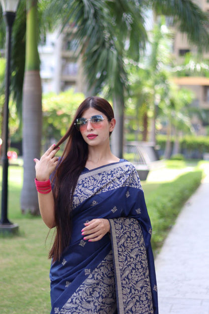 Banglori Handloom Raw Silk Saree