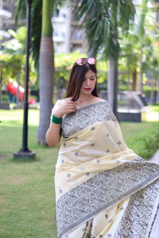 Banglori Handloom Raw Silk Saree