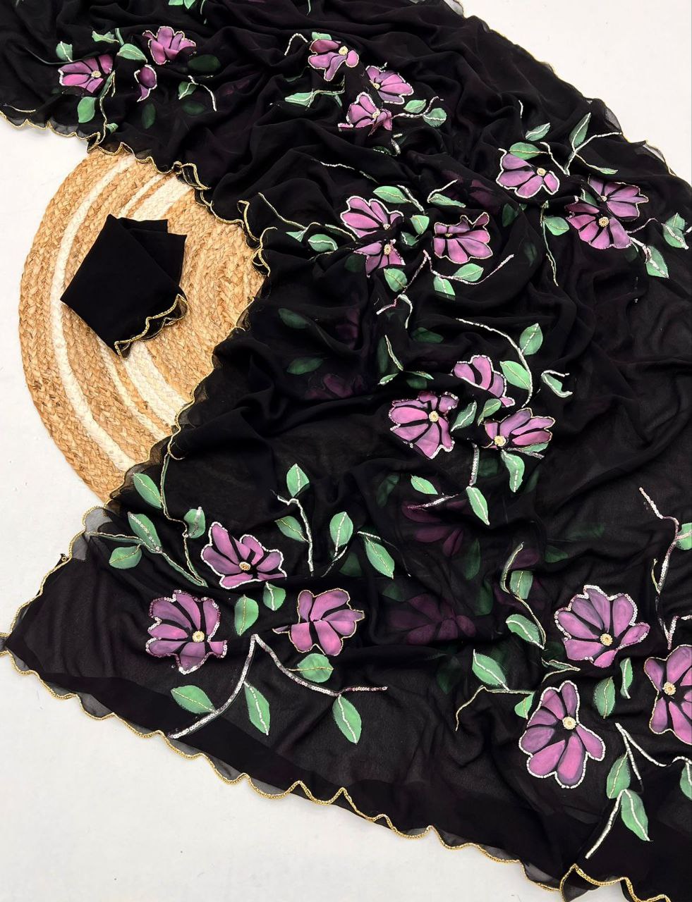 Designer Party Wear Georgette Saree