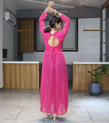 Pink Stylish New Designer Navaratri Wear Kurti