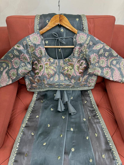 Bollywood Party Wear Jimmy Choo Silk Saree