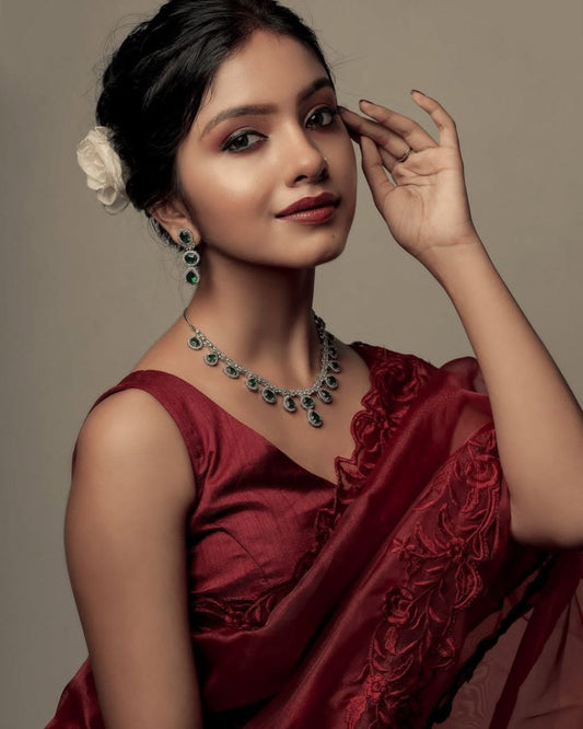 Classic Light Weight Organza  Saree