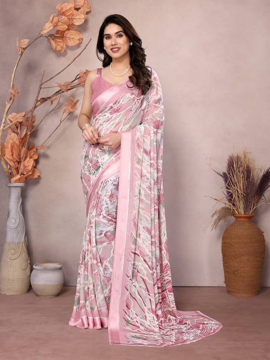 Daily Wear Bright Moss Silk Saree
