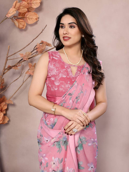 Daily Wear Bright Moss Silk Saree