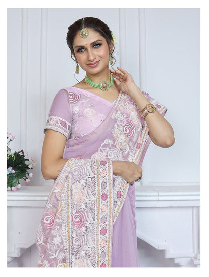 Desiger Butterfly Net Saree