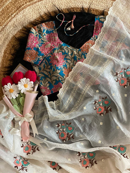 Designer Crush Organza Saree