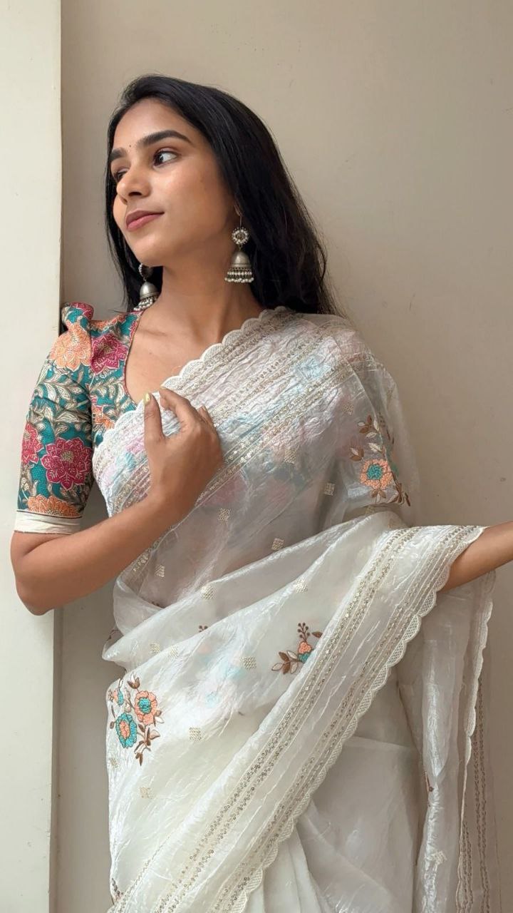 Designer Crush Organza Saree