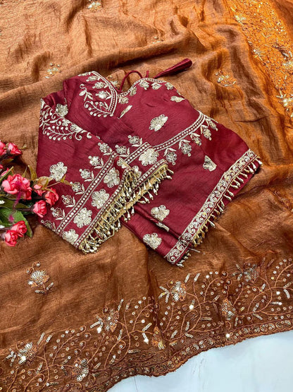 Designer Fandy Chiffon Saree