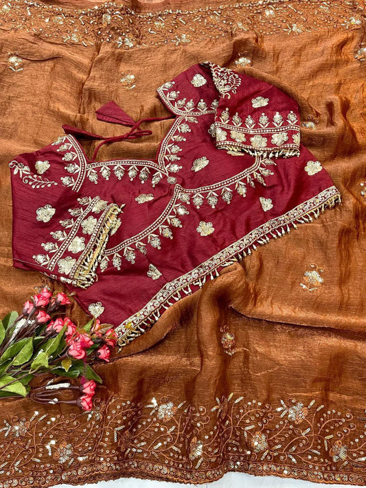 Designer Fandy Chiffon Saree