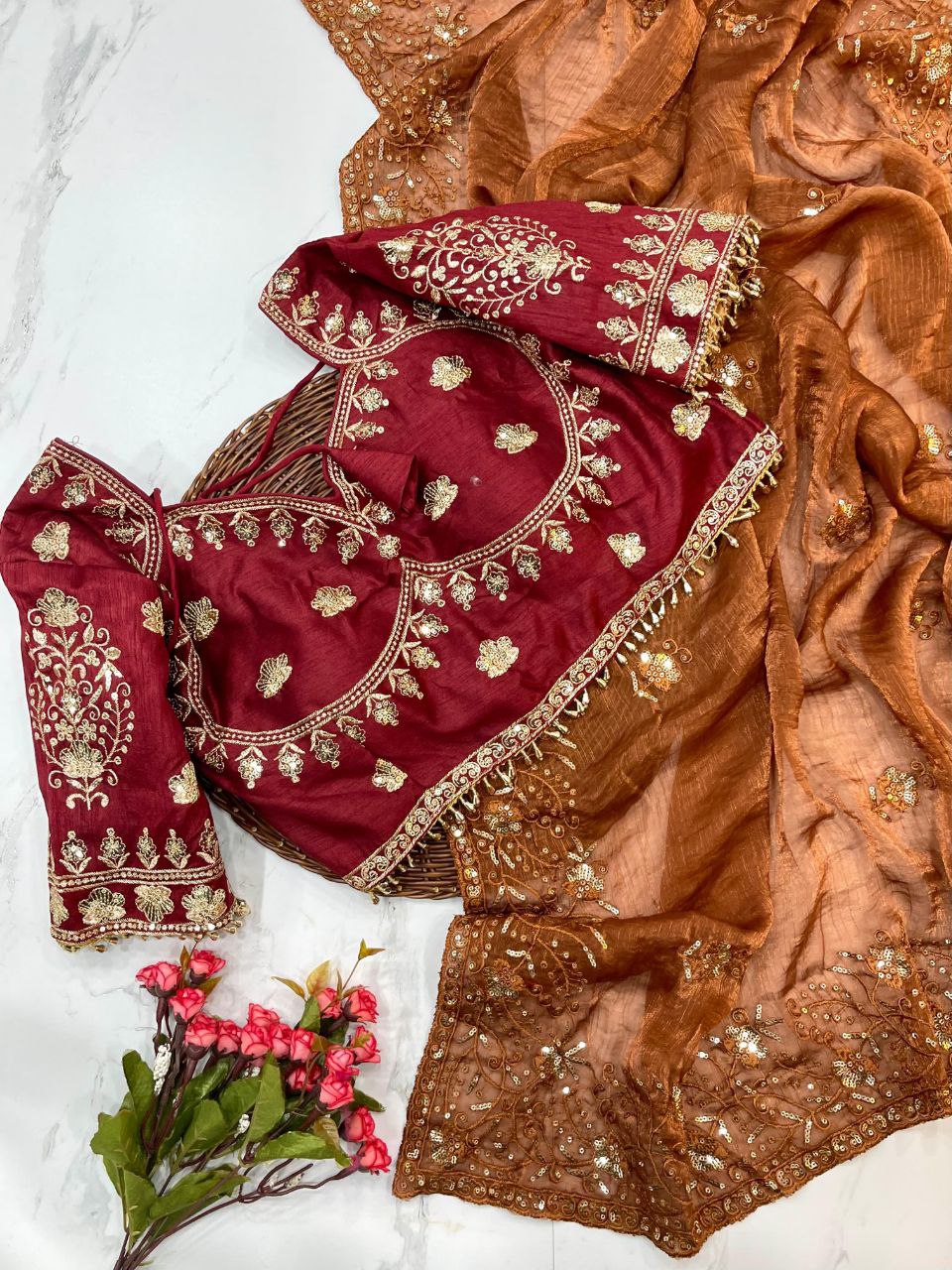 Designer Fandy Chiffon Saree