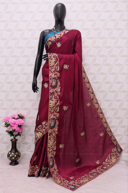 Designer Kasturi Silk Georgette Saree