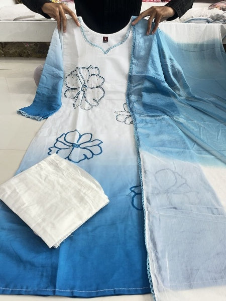 Designer Muslin Silk Suit Set