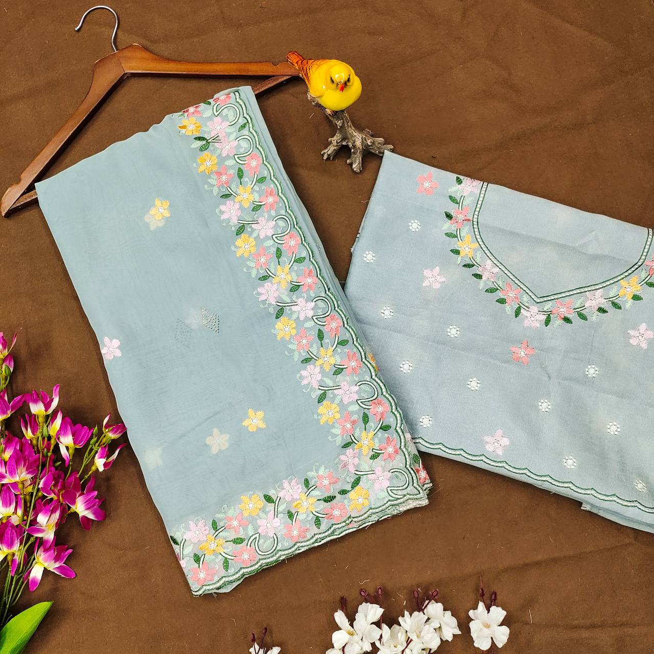 Designer Organza Silk Saree