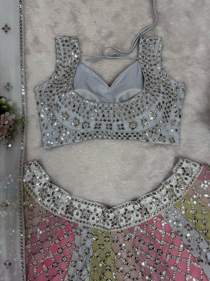 Designer Party Wear Georgette Lehenga