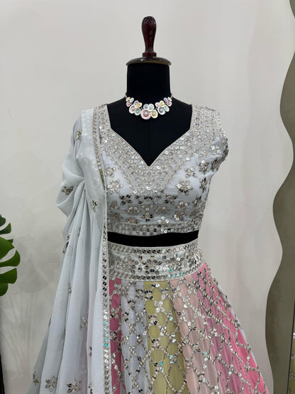 Designer Party Wear Georgette Lehenga