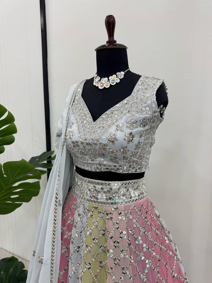 Designer Party Wear Georgette Lehenga