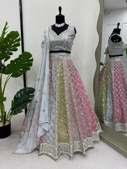 Designer Party Wear Georgette Lehenga
