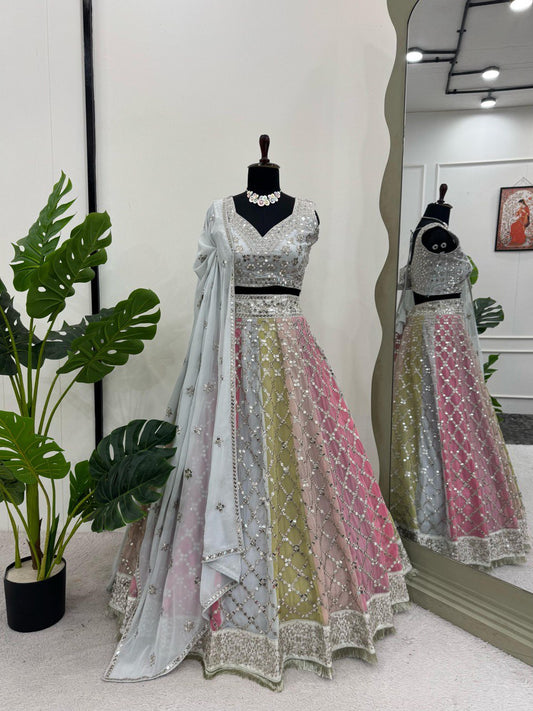 Designer Party Wear Georgette Lehenga