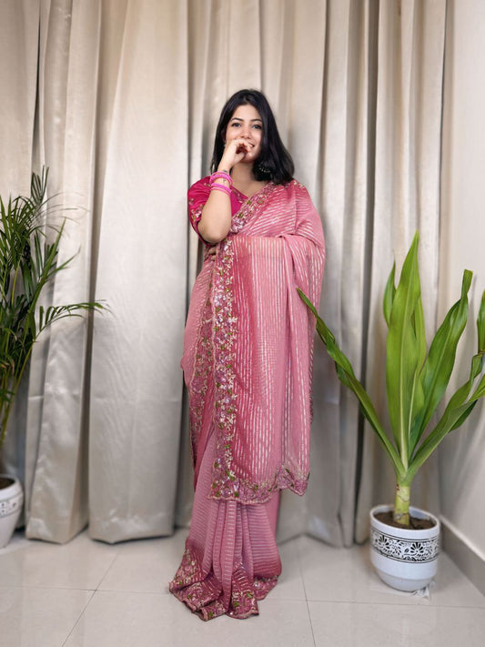 Designer Party Wear Georgette Saree