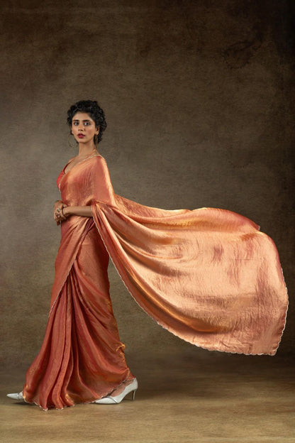 Designer Party Wear Space Silk Saree