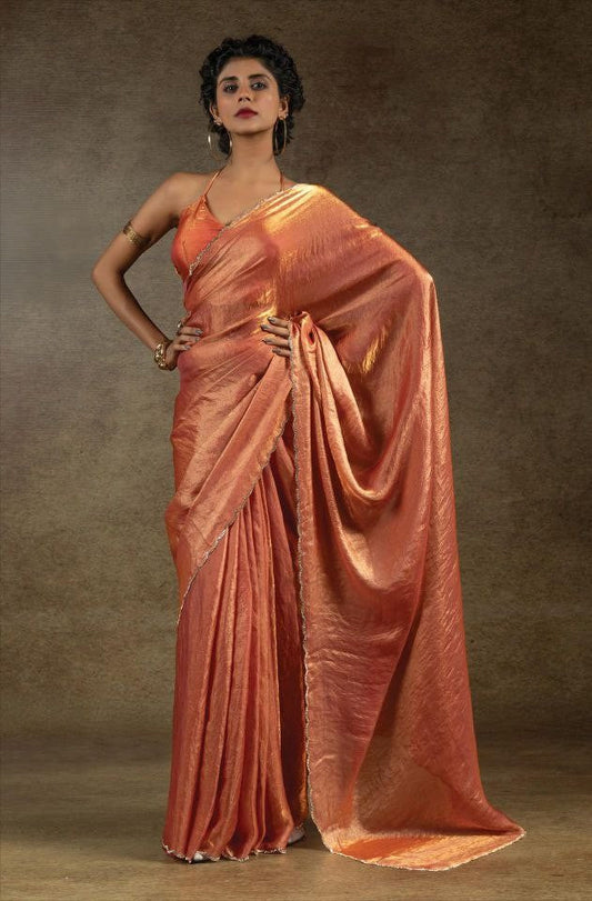 Designer Party Wear Space Silk Saree