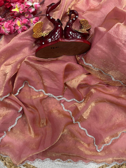 Designer Party Wear Space Silk Saree