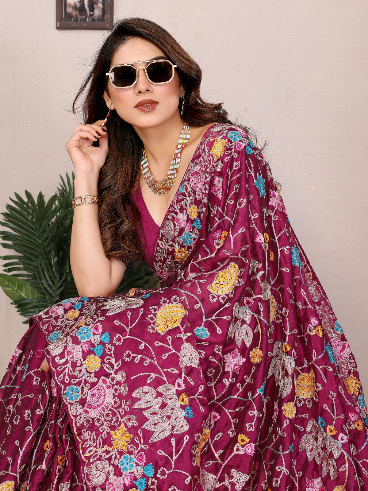 Designer Rangoli Silk Saree