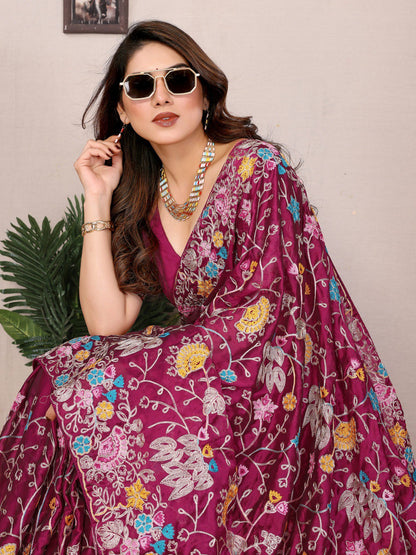 Designer Rangoli Silk Saree