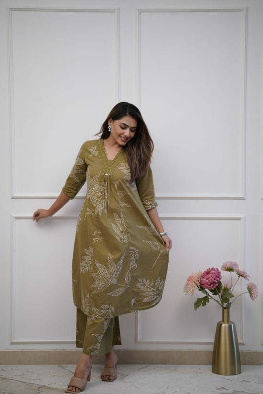 Designer Rayon Cotton Kurta Pant