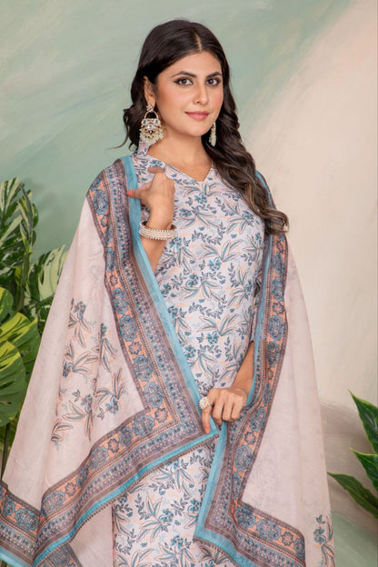 Designer Rayon Kurta Pant With Dupatta