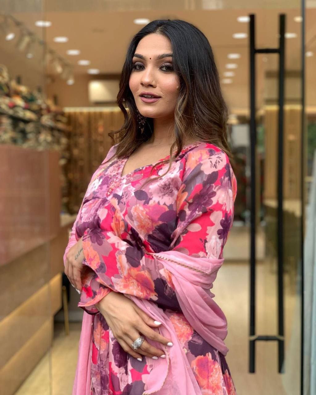 Designer Russia Silk Kurta Pant With Dupatta