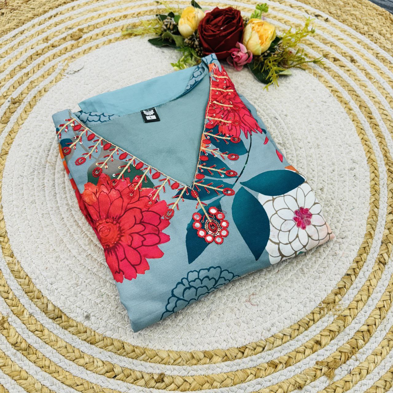 Designer Russia Silk Kurta Pant With Dupatta