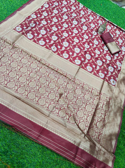 Designer Soft Lichi Silk Saree
