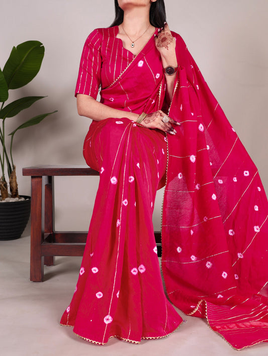 Designer Viscose Chanderi Silk Saree