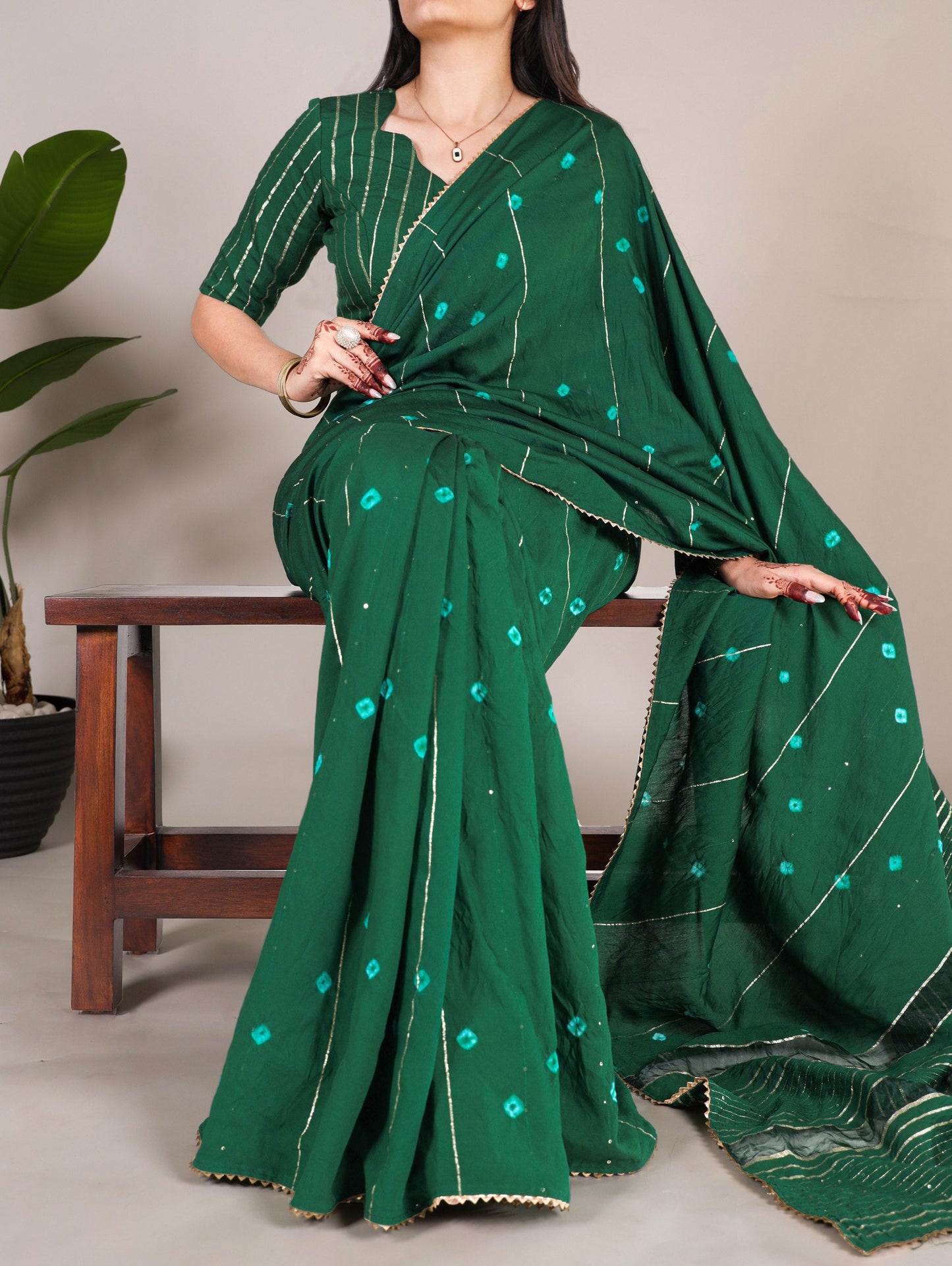 Designer Viscose Chanderi Silk Saree