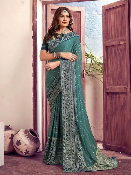 Designer Viscose Georgette Saree