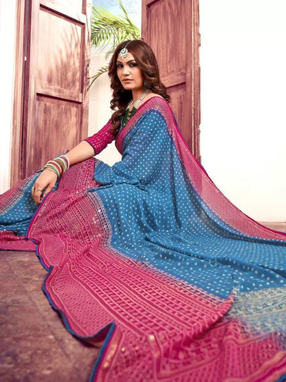 Designer Viscose Georgette Saree