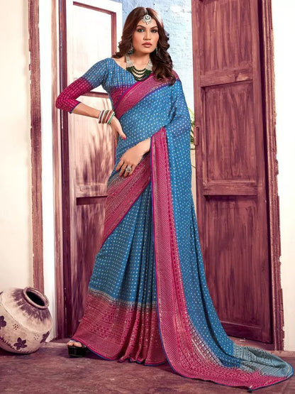 Designer Viscose Georgette Saree